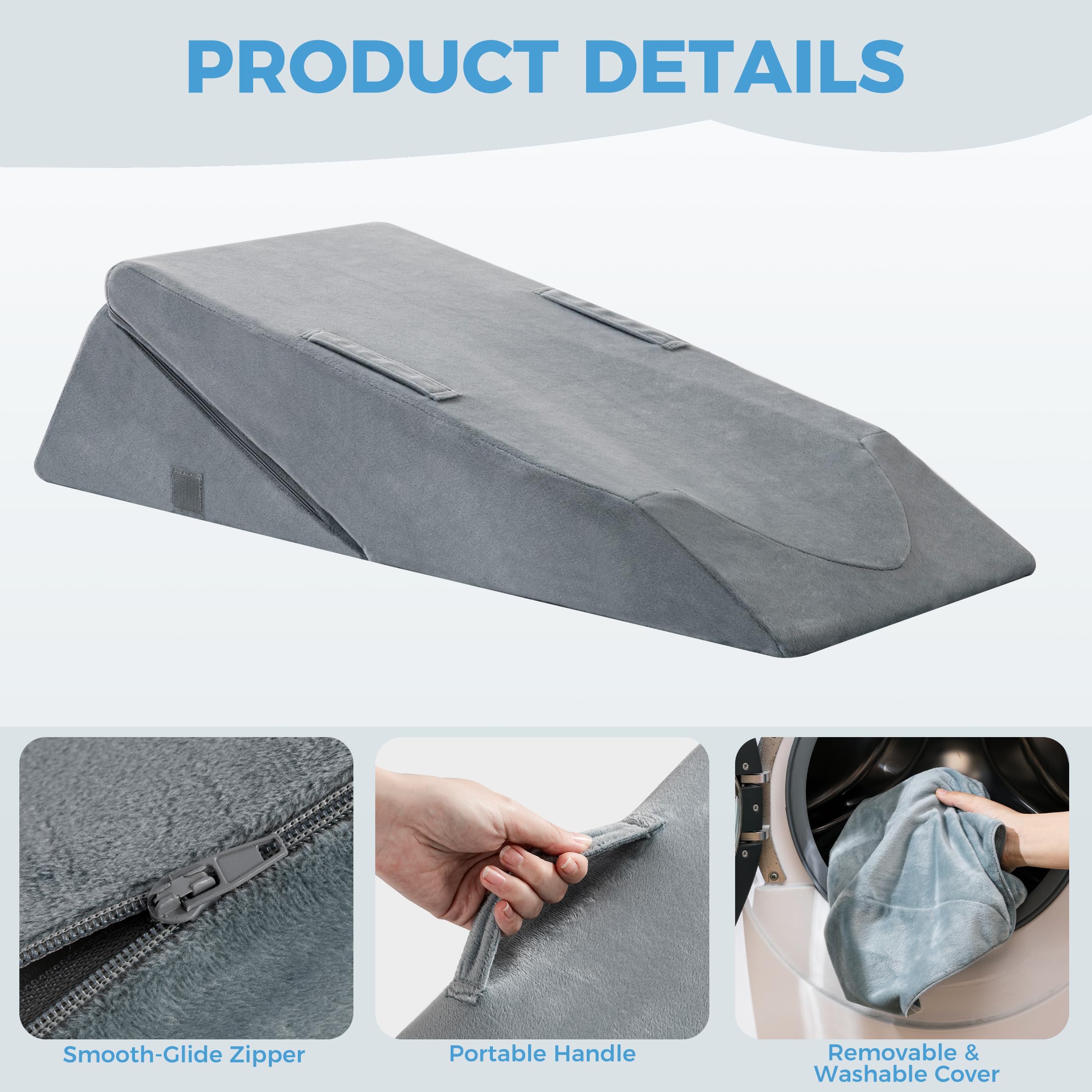 Ganondorf pillow handle enables easy repositioning for comfortable recovery.