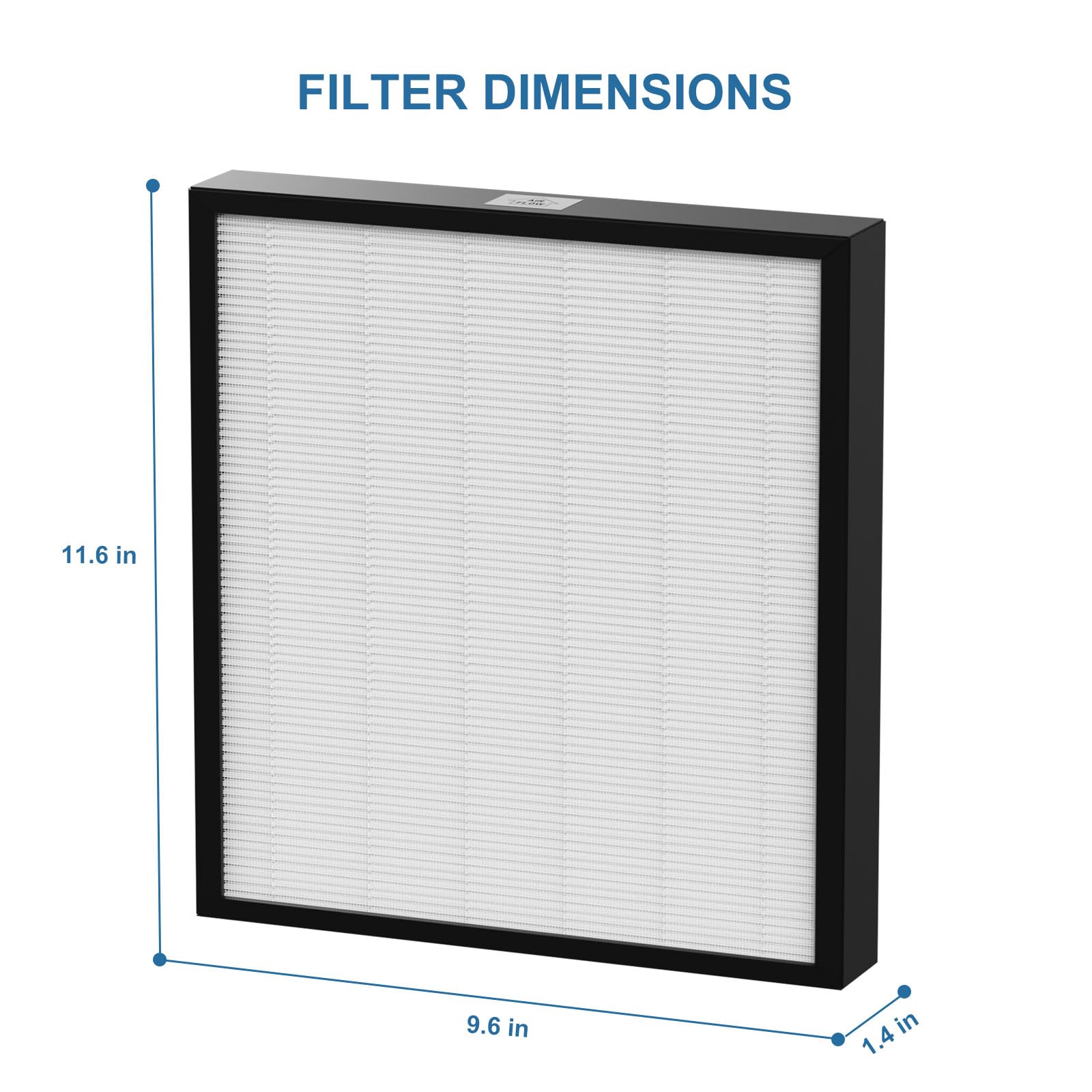 Ganteny 99.97% filtration at 0.3 microns captures tiny particles.