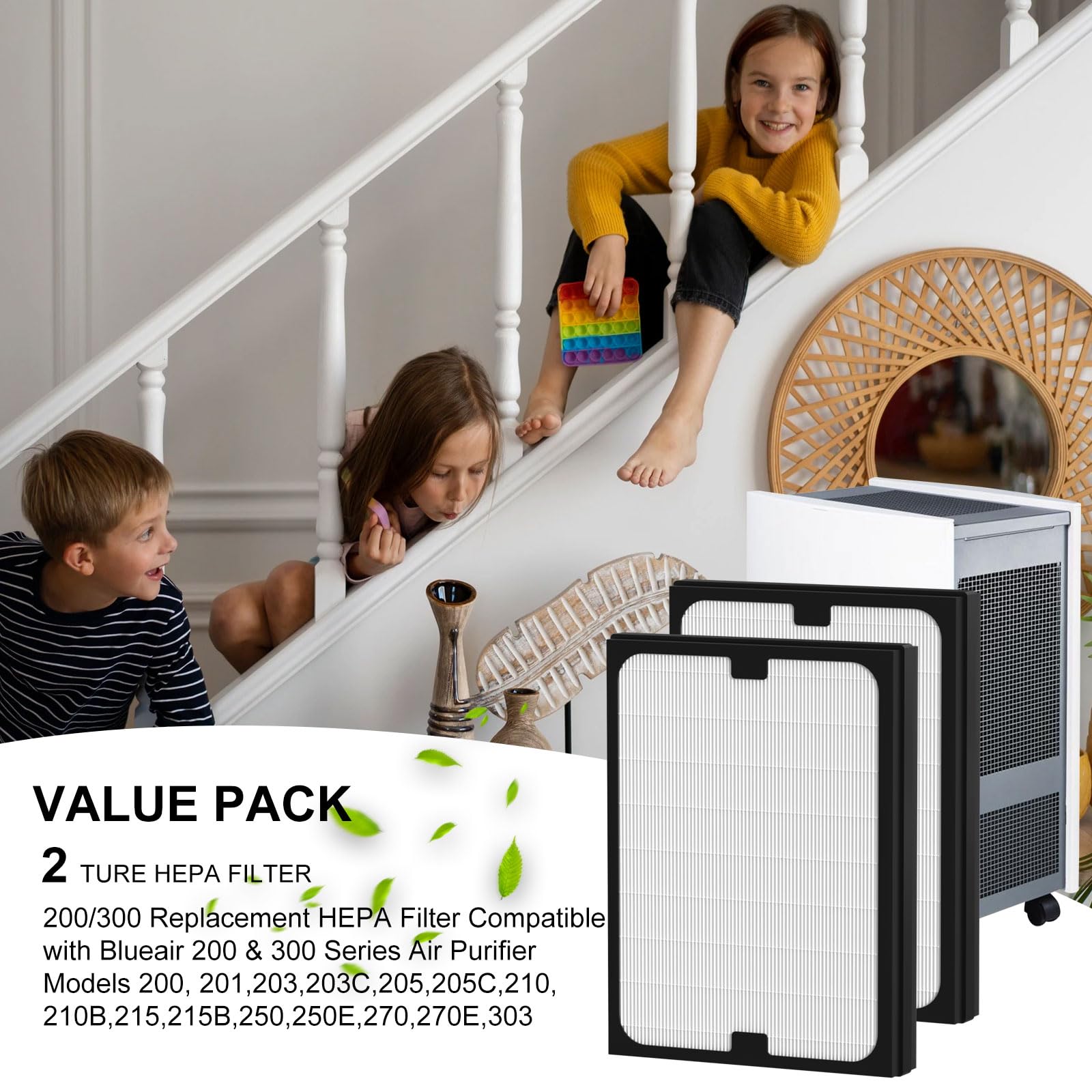 Ganteny air care visual suggests improved air quality at home or in the office.