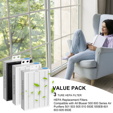 Ganteny three-pack ready for quick filter replacement