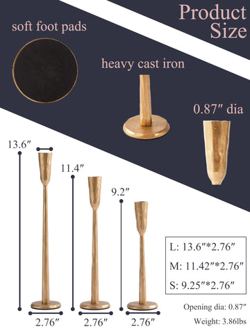 Ganwu three-height set enhances table centerpiece with warm candlelight.