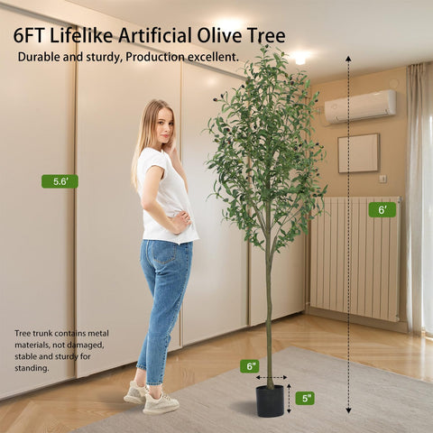 Gaoqisi artificial olive leaves close-up for lifelike indoor greenery.