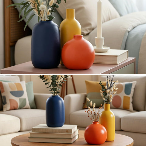 GAOSHENG fall decor vase set enhances warm entryways and mantels