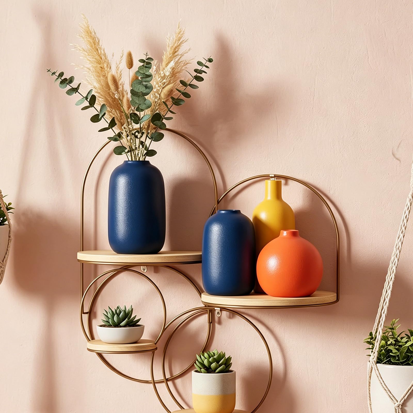 GAOSHENG vase set on living room display complements diverse interiors