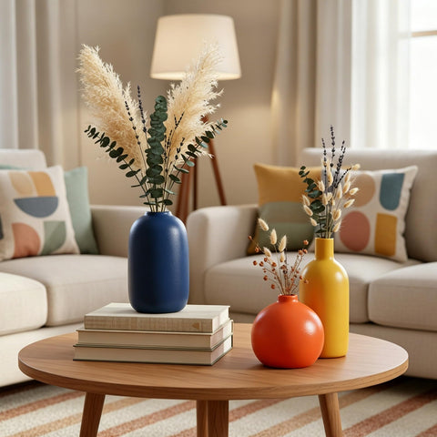 GAOSHENG yellow vase adds sunny accent for tables and shelves