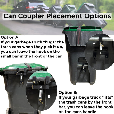 Close-up hook detail on Garbage Commander coupler showing robust engineering.