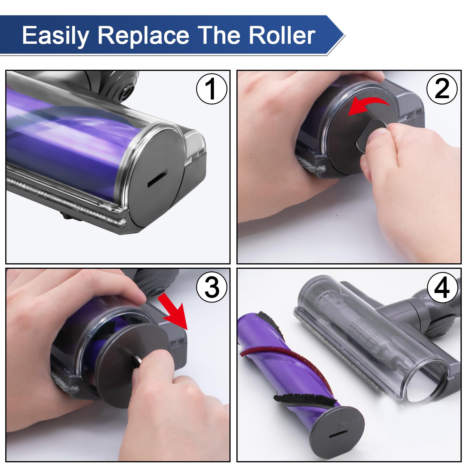 Garbage Fighter soft roller is washable for hygienic repeated use.