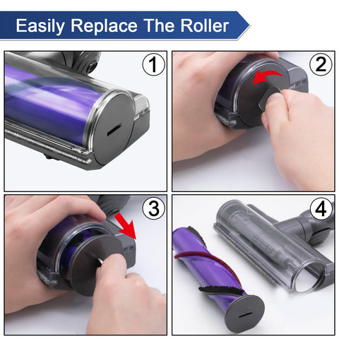 Garbage Fighter soft roller is washable for hygienic repeated use.