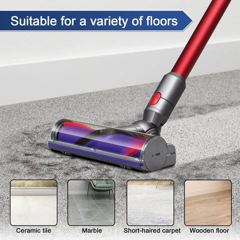 Garbage Fighter hardwood floor cleaning head protects surfaces while lifting dust.