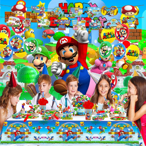 Gardelf Super Bros large cake card centerpiece for display