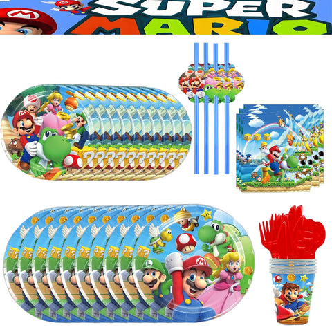 Gardelf Super Bros tablecloth protects surfaces during celebrations