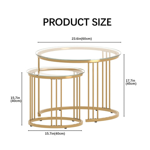 Garden 4 You nesting coffee tables set shown assembled for flexible living room setup