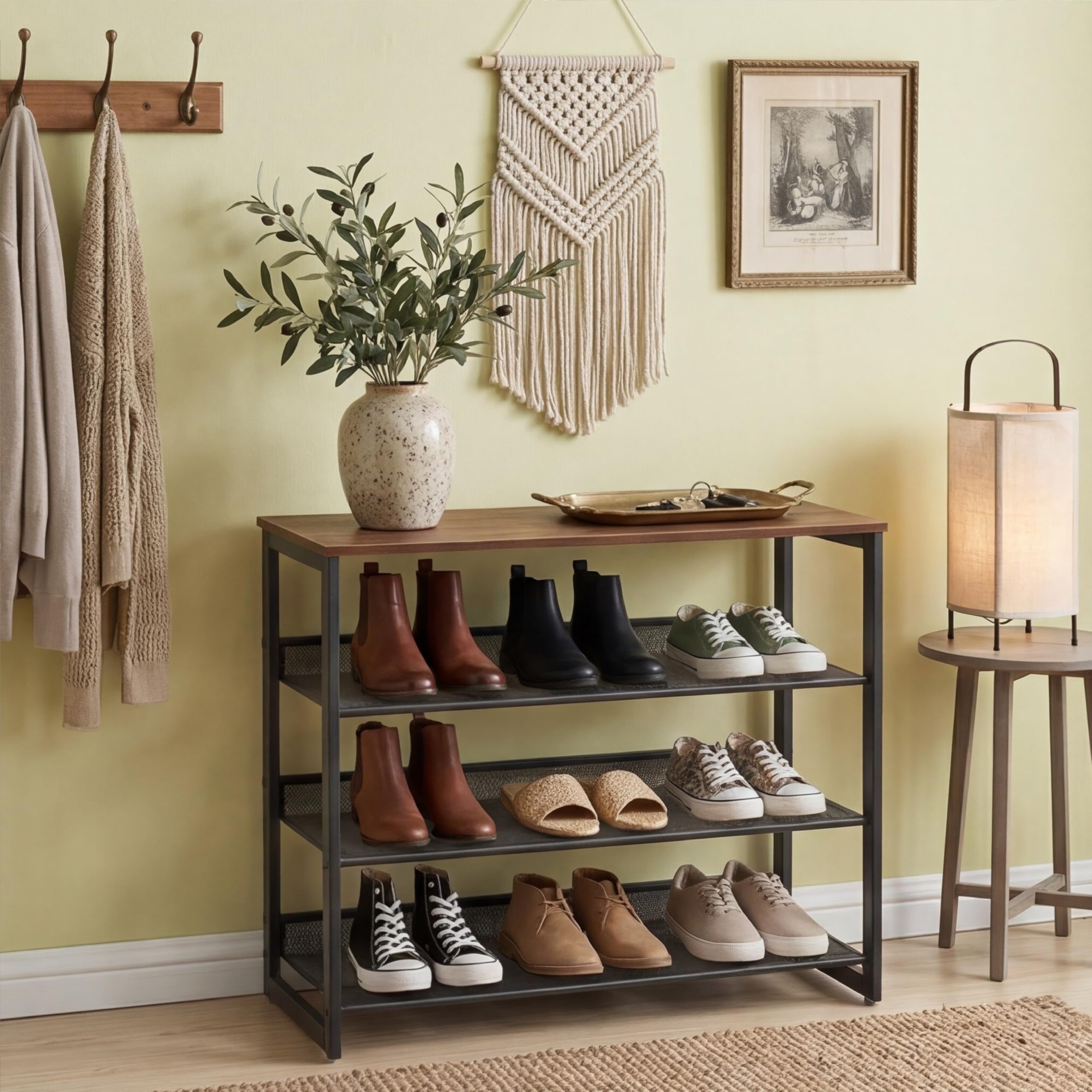 Garden 4 you four-tier rack with angled shelves for easy access.