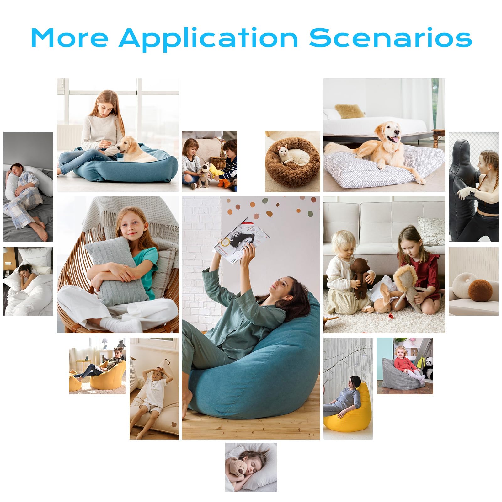 Garifon DIY-friendly filler suits pillows, toys, pet beds, and other home crafts.