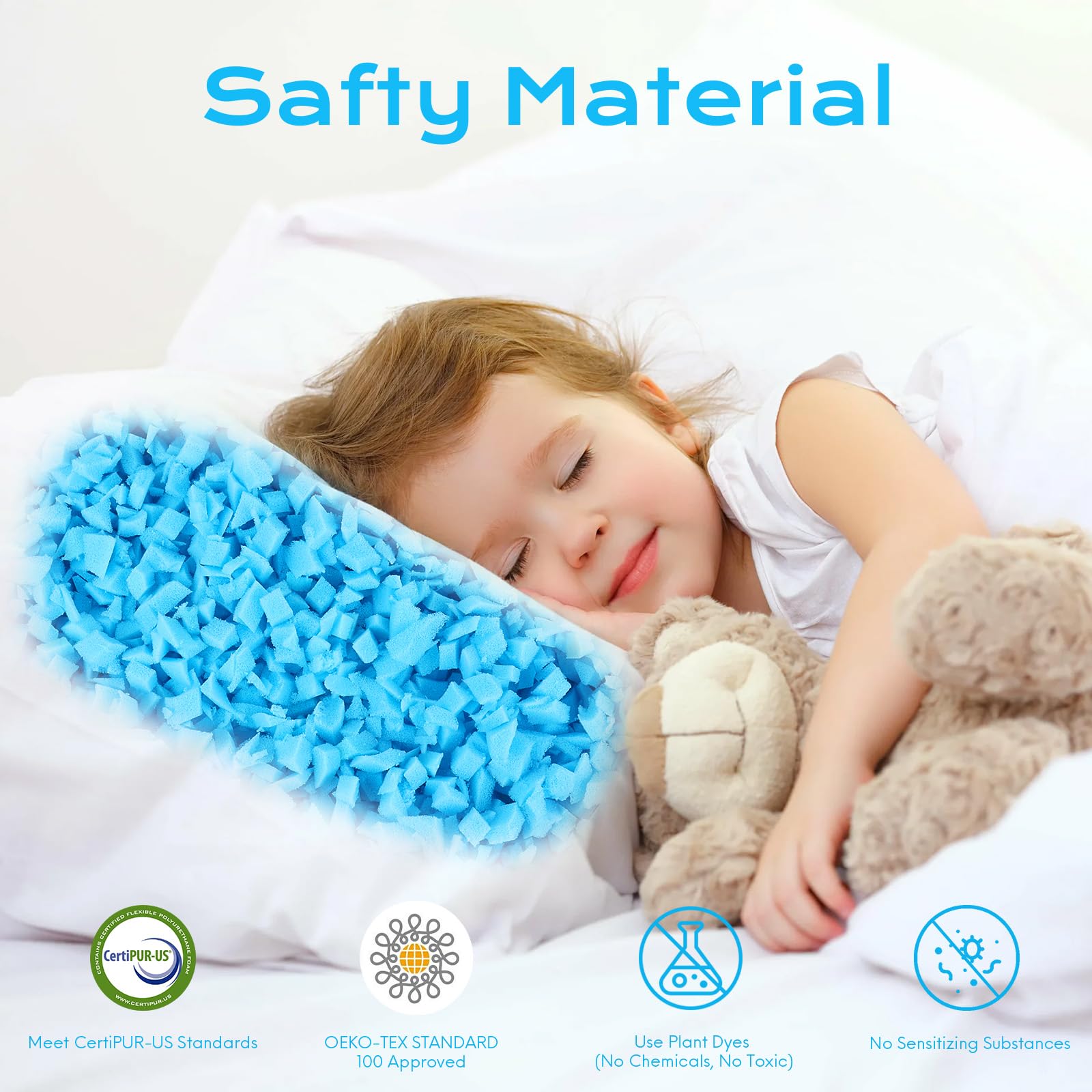 Garifon memory foam pieces adapt to your body to reduce pressure and customize comfort.