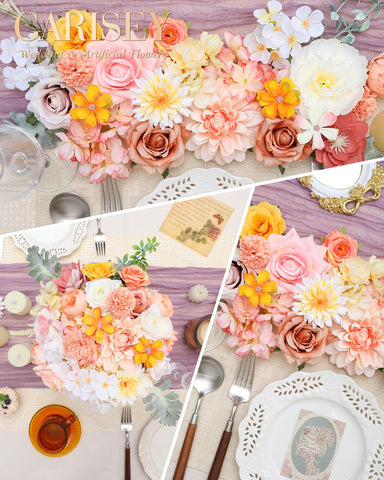 Garisey artificial flowers dahlia-centerpiece vibrant table color