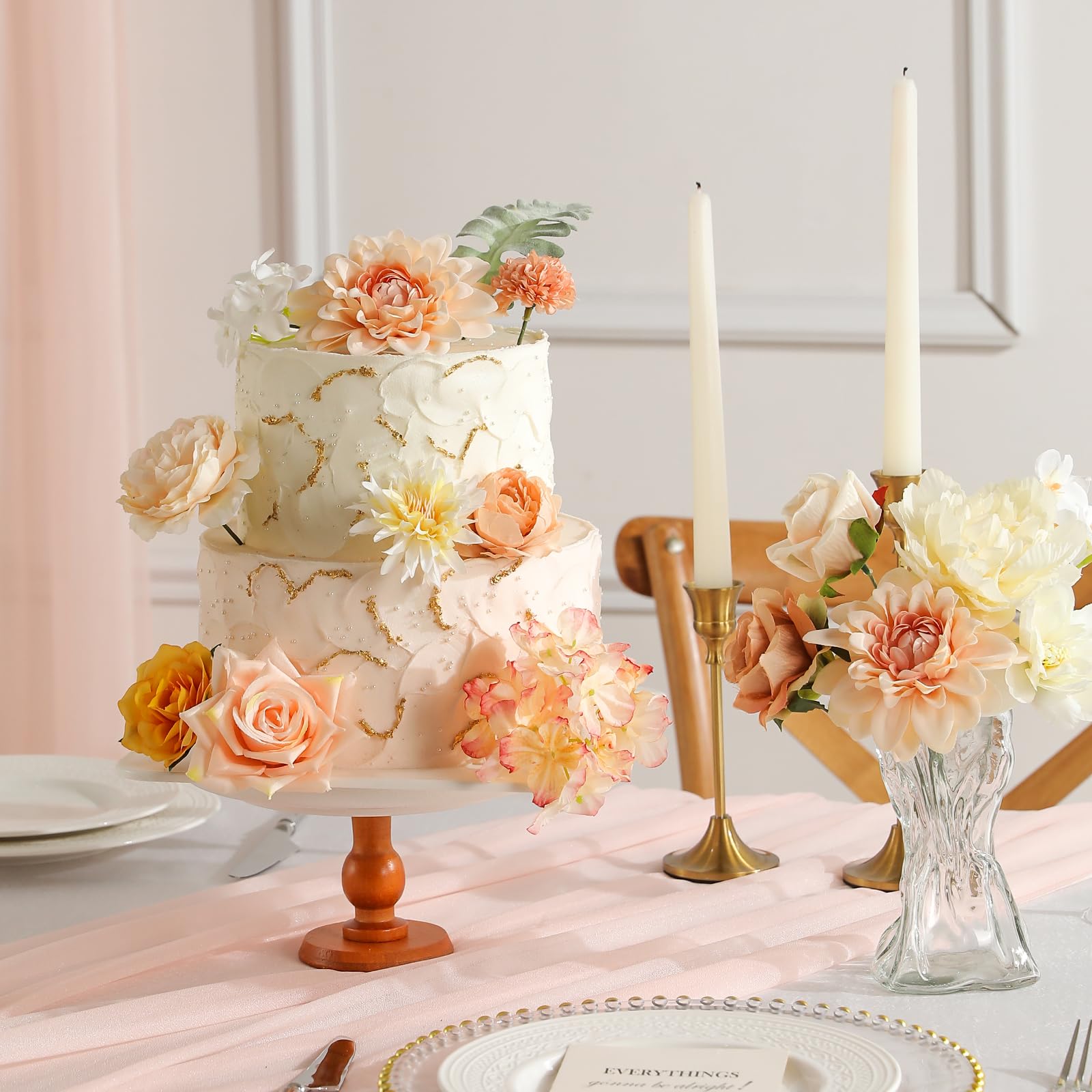 Garisey artificial flowers mixed-stems-wedding-bouquet versatile arrangements