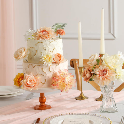 Garisey artificial flowers mixed-stems-wedding-bouquet versatile arrangements