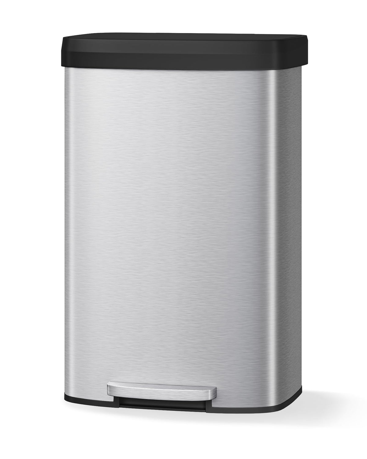 Garvee 80 L trash can front view with lid for organized kitchen waste.