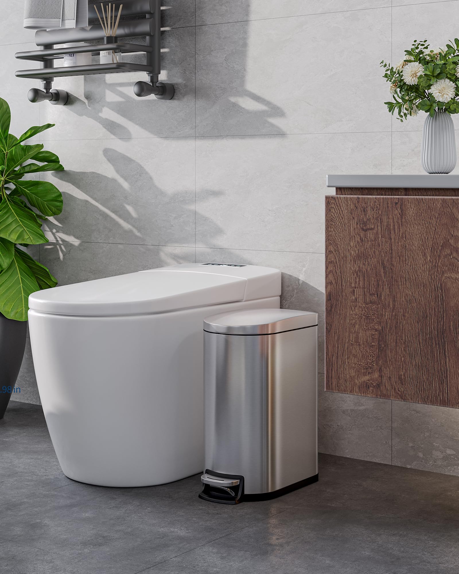 Garvee dual-bin set in kitchen illustrating organized waste sorting.