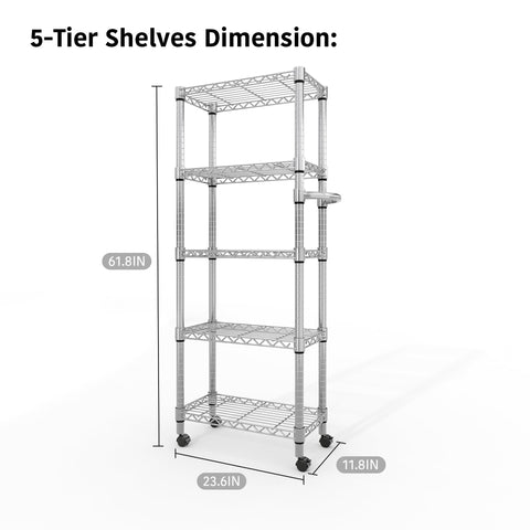 Garvee heavy-duty steel mesh shelf offers sturdy storage for everyday items.