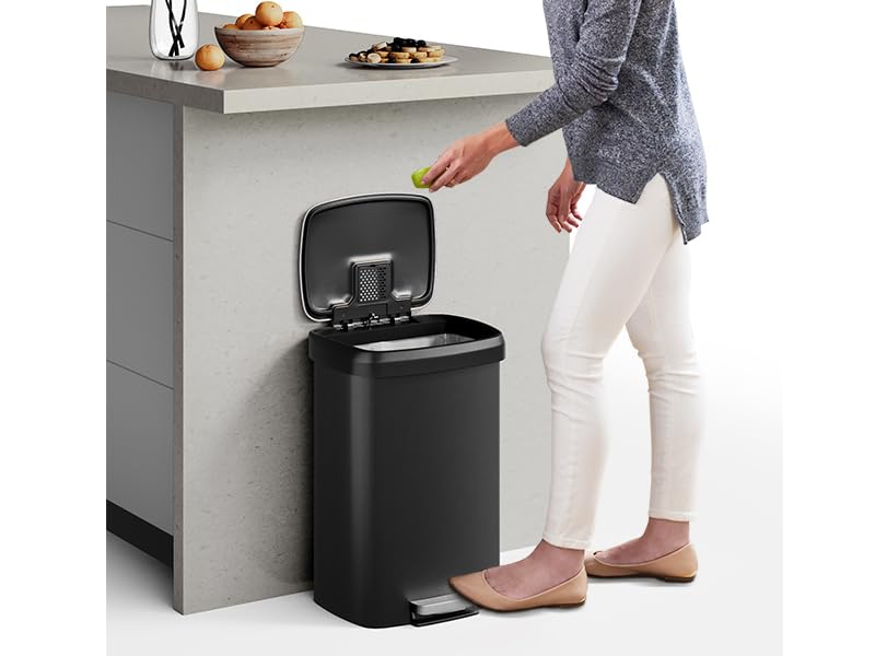 Garvee kitchen trash can shown in multiple placements for organized spaces
