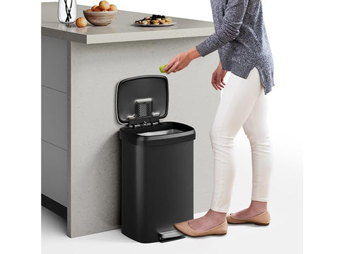 Garvee kitchen trash can shown in multiple placements for organized spaces