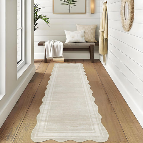 Garvee low-pile microfiber rug offers soft, durable comfort in high-traffic spaces.