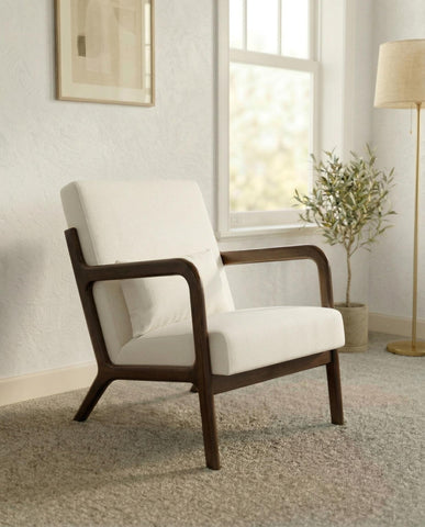 Garvee mid-century chenille accent chair close-up showing soft, durable upholstery