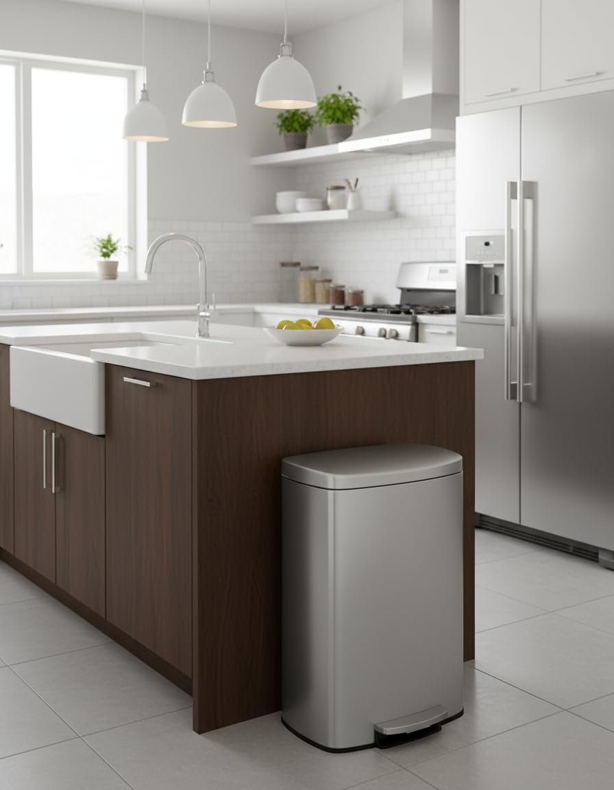 Garvee removable inner bucket simplifies cleaning and bag disposal.