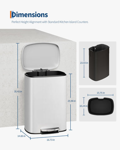Garvee rustproof metal shell maintains a sleek, durable finish.