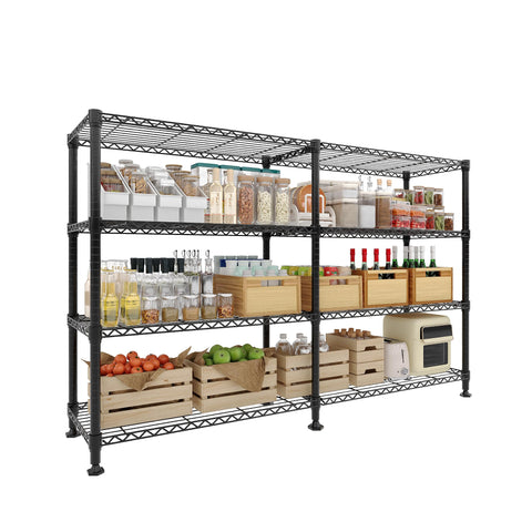 Garvee 60-inch wire storage shelves unit shown for versatile kitchen and garage organization.