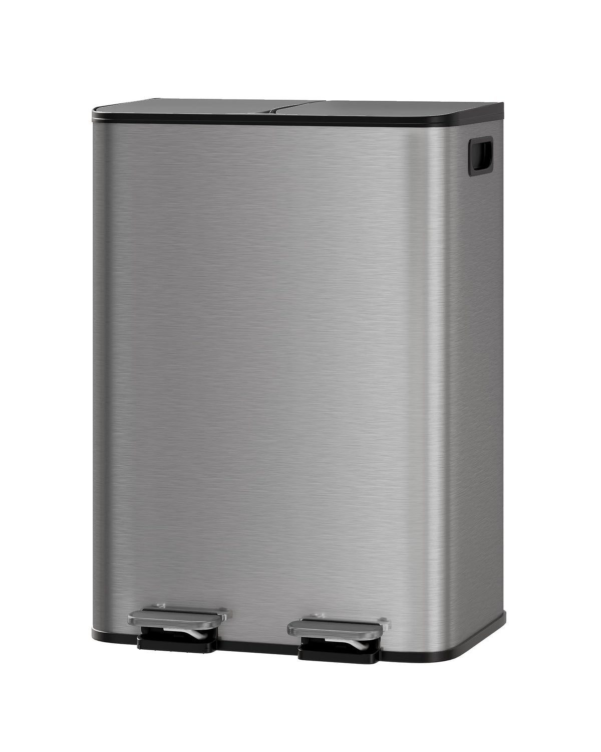 GarveeHome dual trash bin with lid for organized kitchen waste.