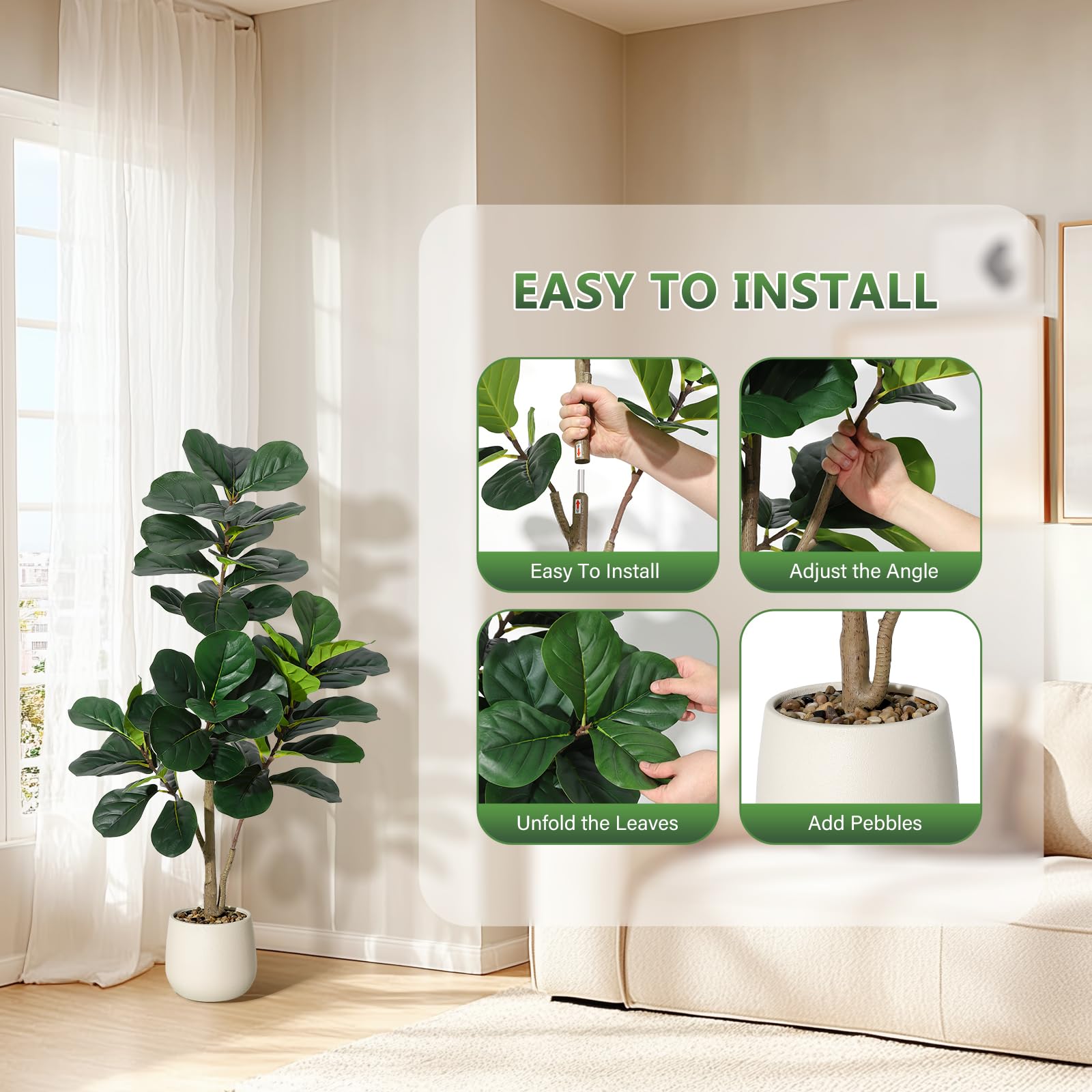 GarveeHome easy assembly steps save time during setup