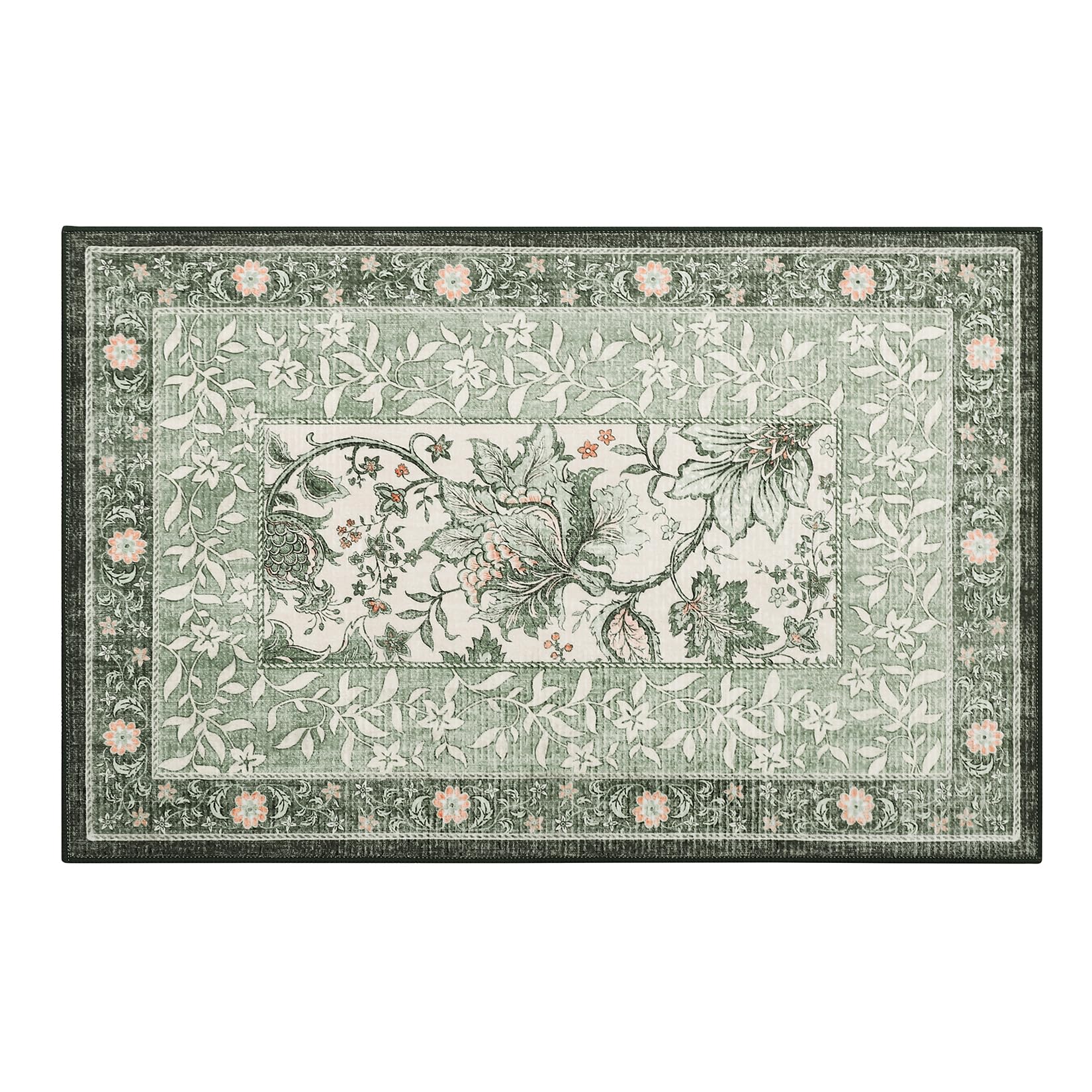 GarveeHome low-pile rug close-up shows soft underfoot feel for cozy daily use.