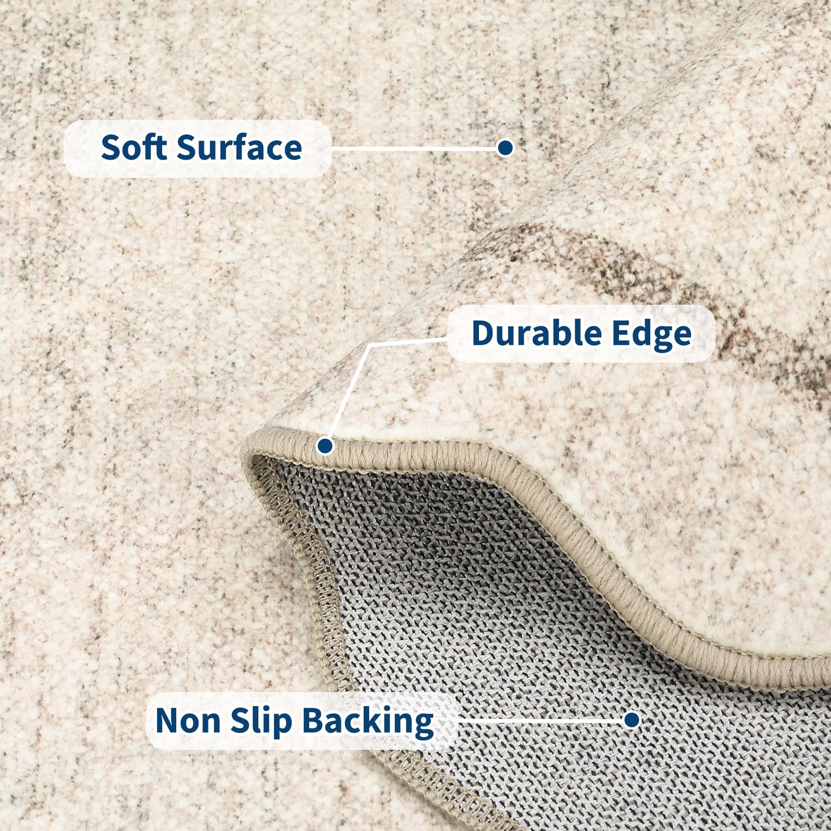 GarveeHome versatile rug suitable for living rooms, bedrooms, and dining areas