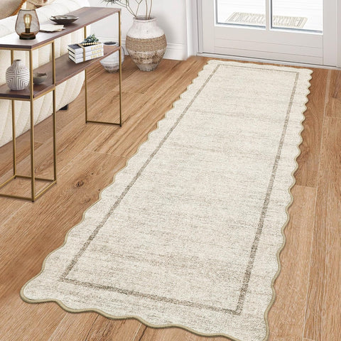 GarveeHome rug with non-slip backing helps prevent slipping on smooth floors