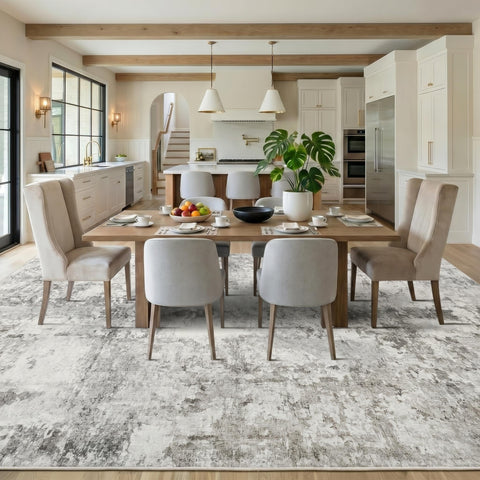 GarveeHome rug with non-slip backing on a hardwood floor