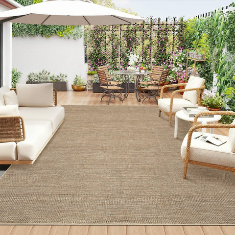 GarveeHome Outdoor Easy Jute Rug durability for pets and kids.