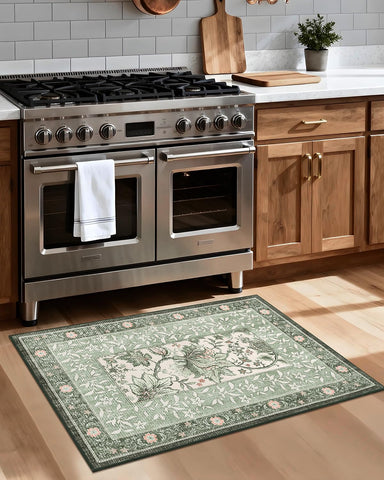 GarveeHome Provence pattern close-up highlighting botanical border and calming color tones for elegant home accents.