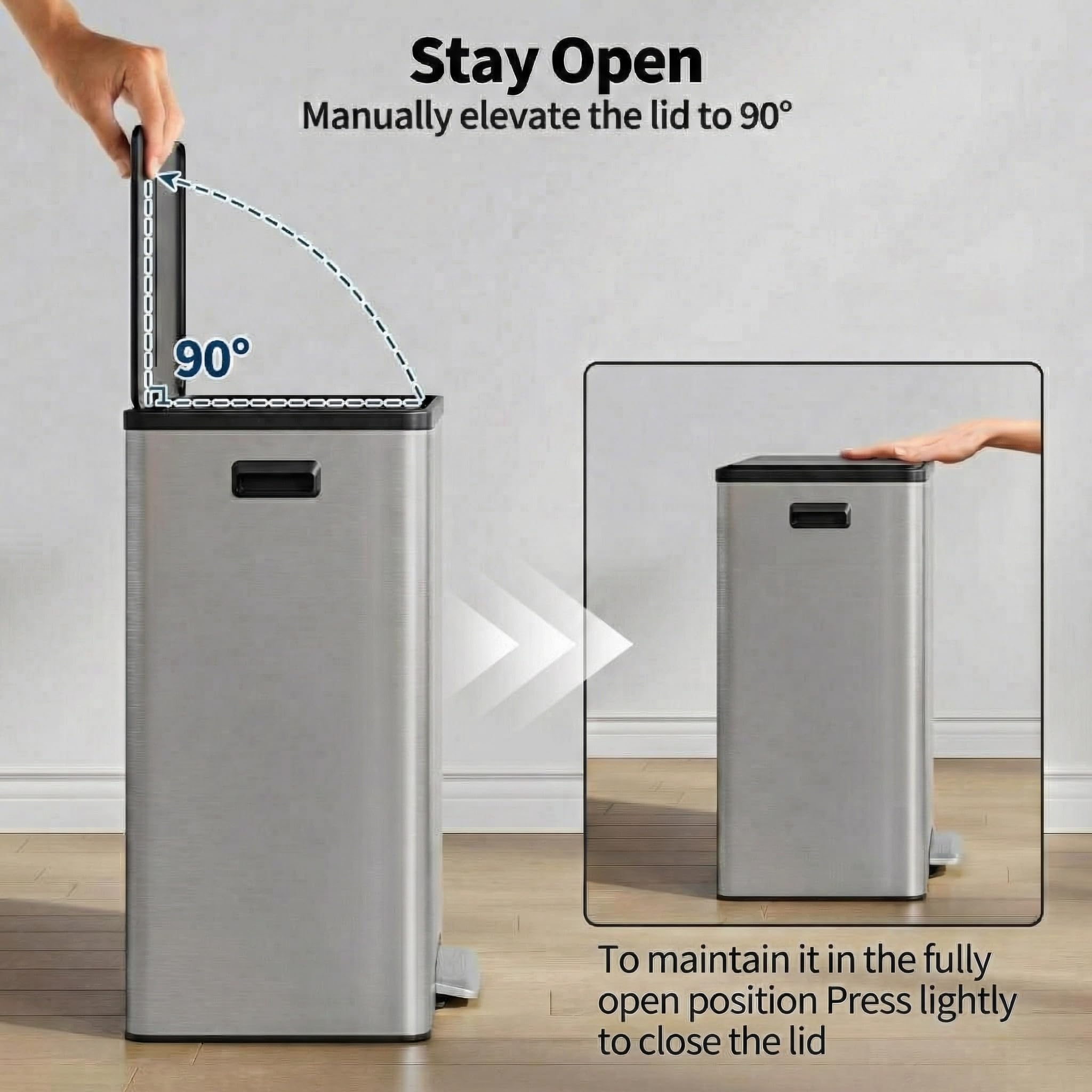 GarveeHome sealed odor-control lid helps minimize smells in busy kitchens.
