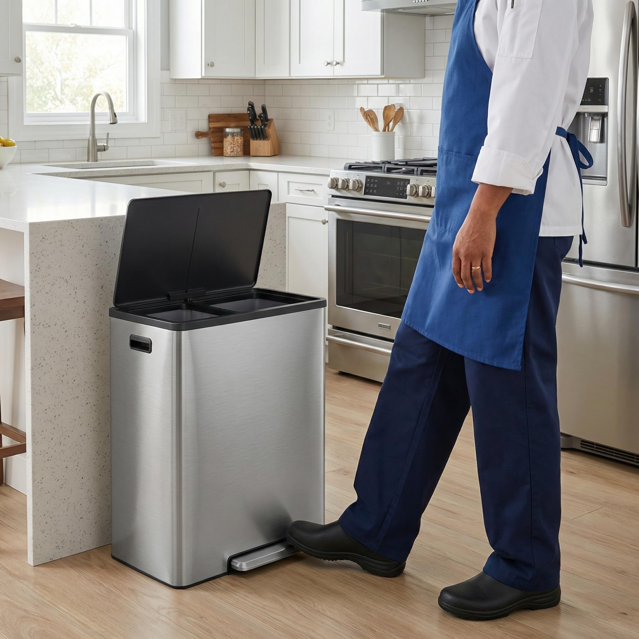 GarveeHome slim-profile 60L can fit kitchens, bathrooms, and living spaces elegantly.