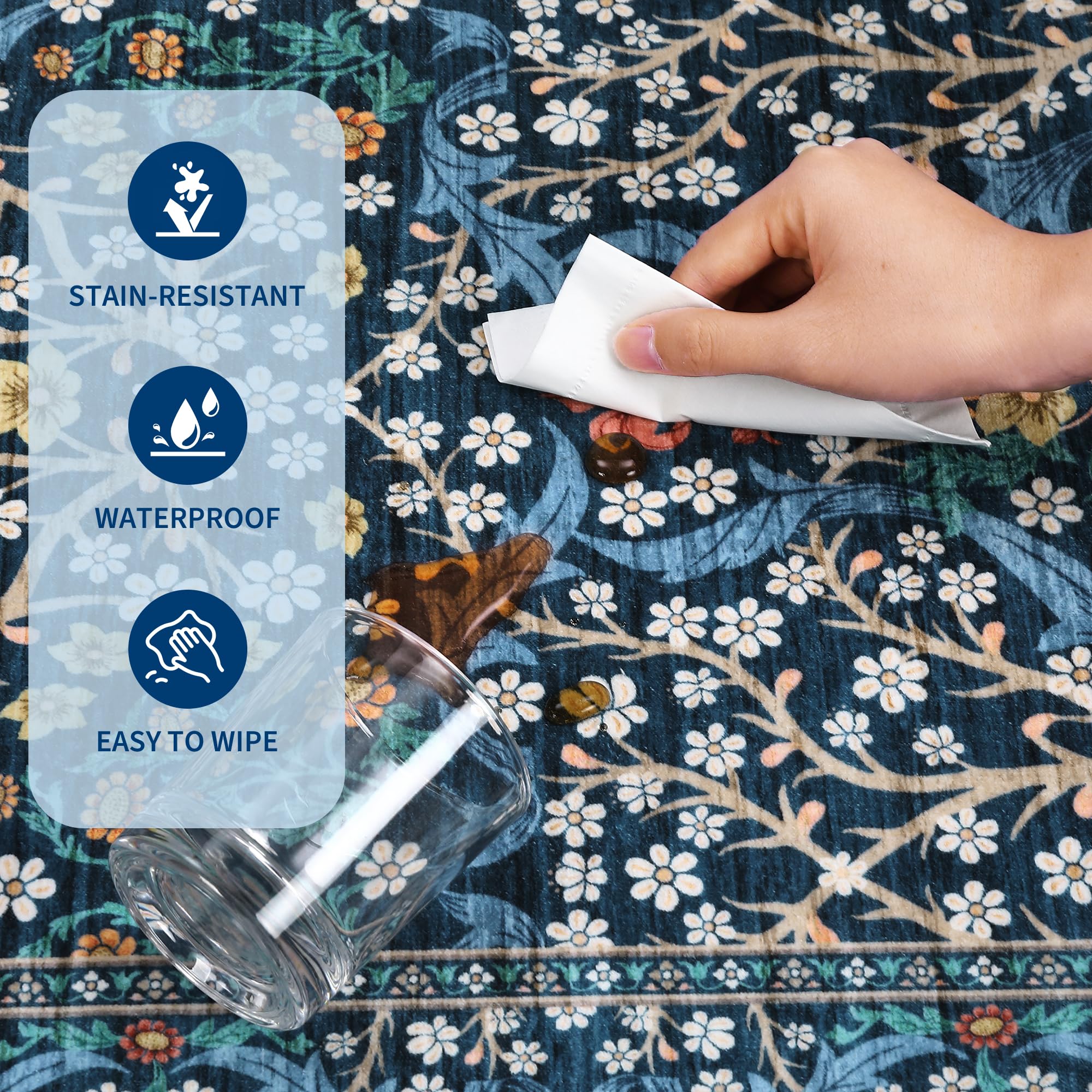GarveeHome ultra-thin rug folds for easy storage between seasons.