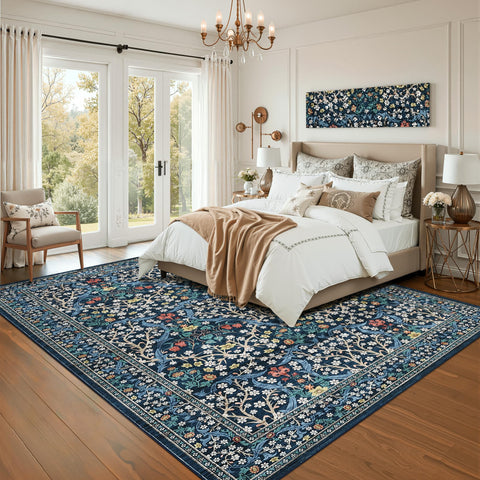 GarveeHome washable rug simplifies cleaning in high-traffic spaces.