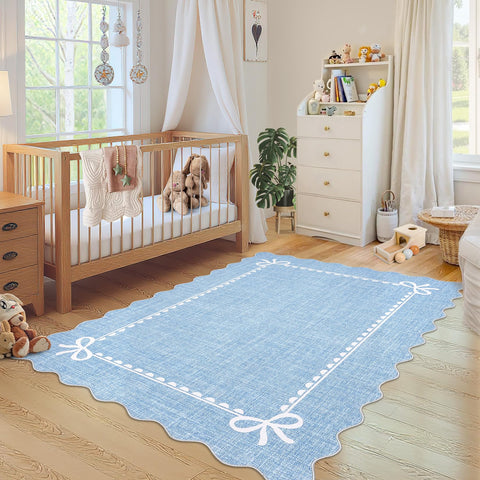 GarveeHome washable rug showing spill cleanup capability
