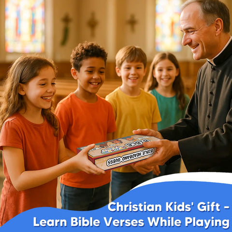 Garybank Bible Headbands gift-ready packaging highlights a thoughtful Christian gift for kids.