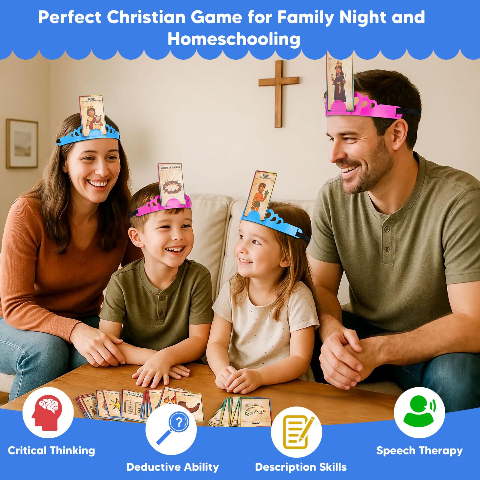 Garybank Bible Headbands Sunday-school setup for classroom-friendly scripture activities.