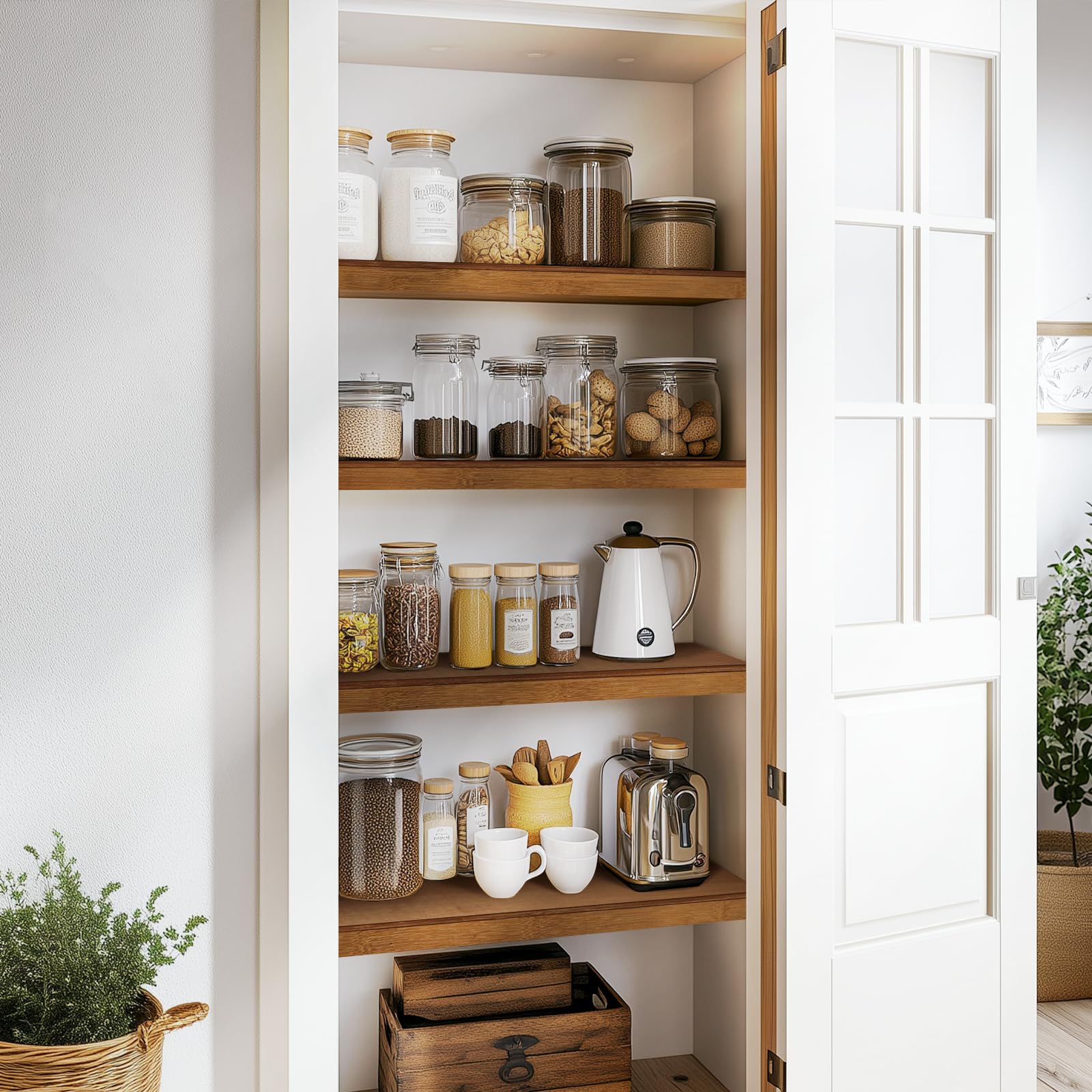 Gashell bamboo wire shelf cover is easy to clean after use