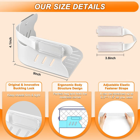 GASLIKE ABS material ensures durability and smooth operation on any mattress.