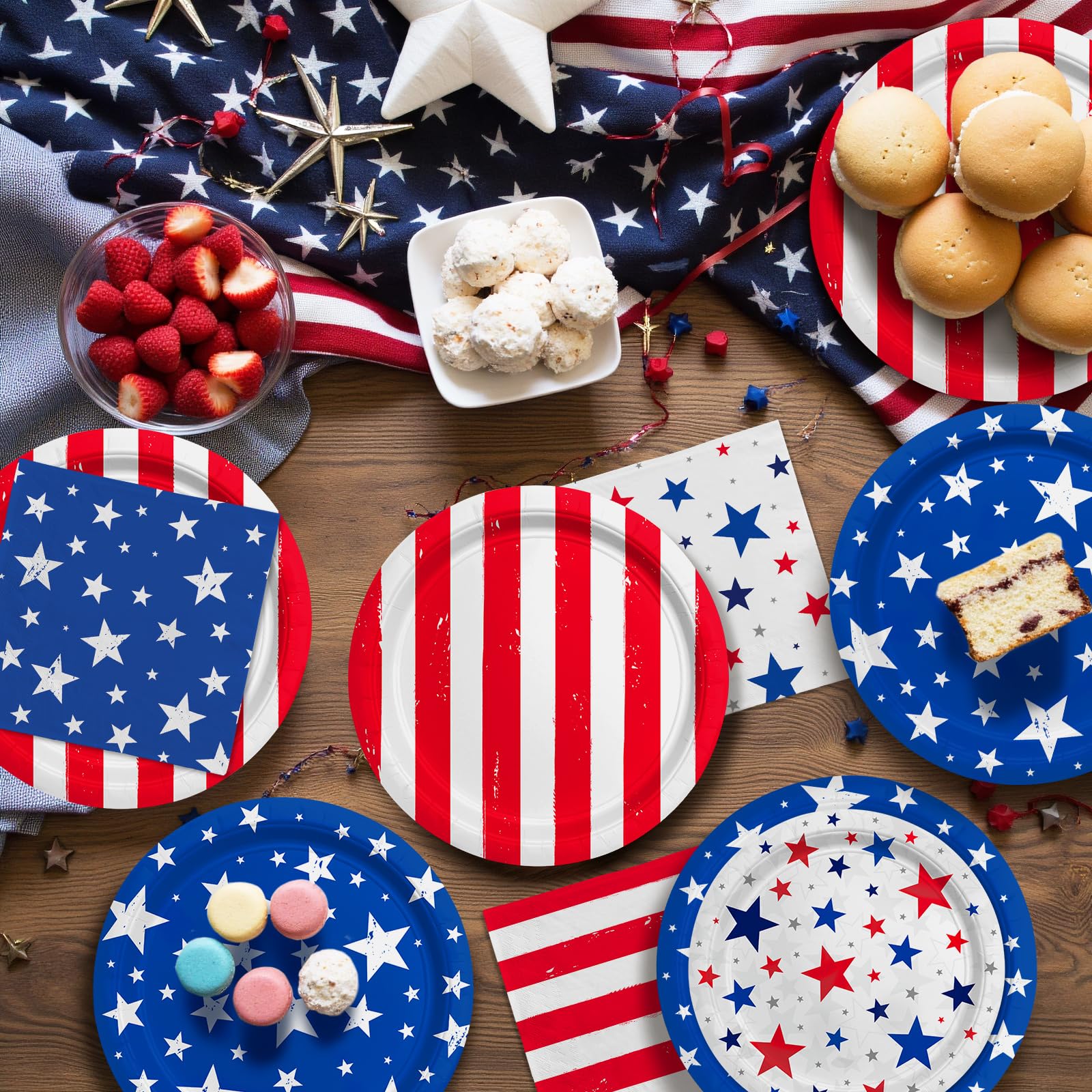 Gatherfun patriotic banners to frame your celebration space